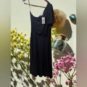 NWT To the Max Elegant Black Top Size Large LBD Whimsigoth Witch